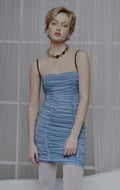 Bustier dress drapped tulle
