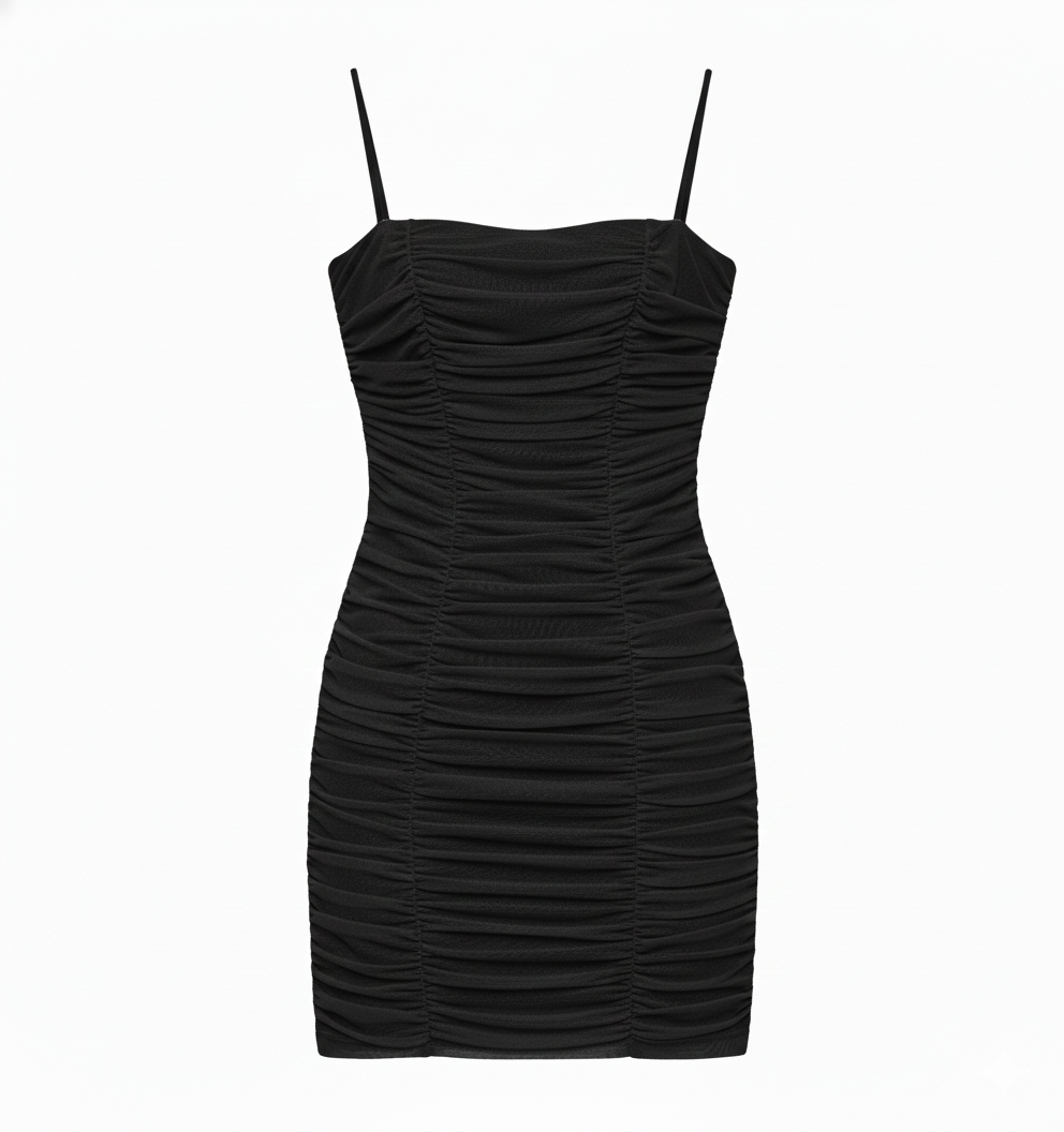 Bustier dress drapped tulle