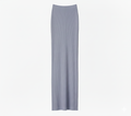 Long skirt with slit and detailed stitching